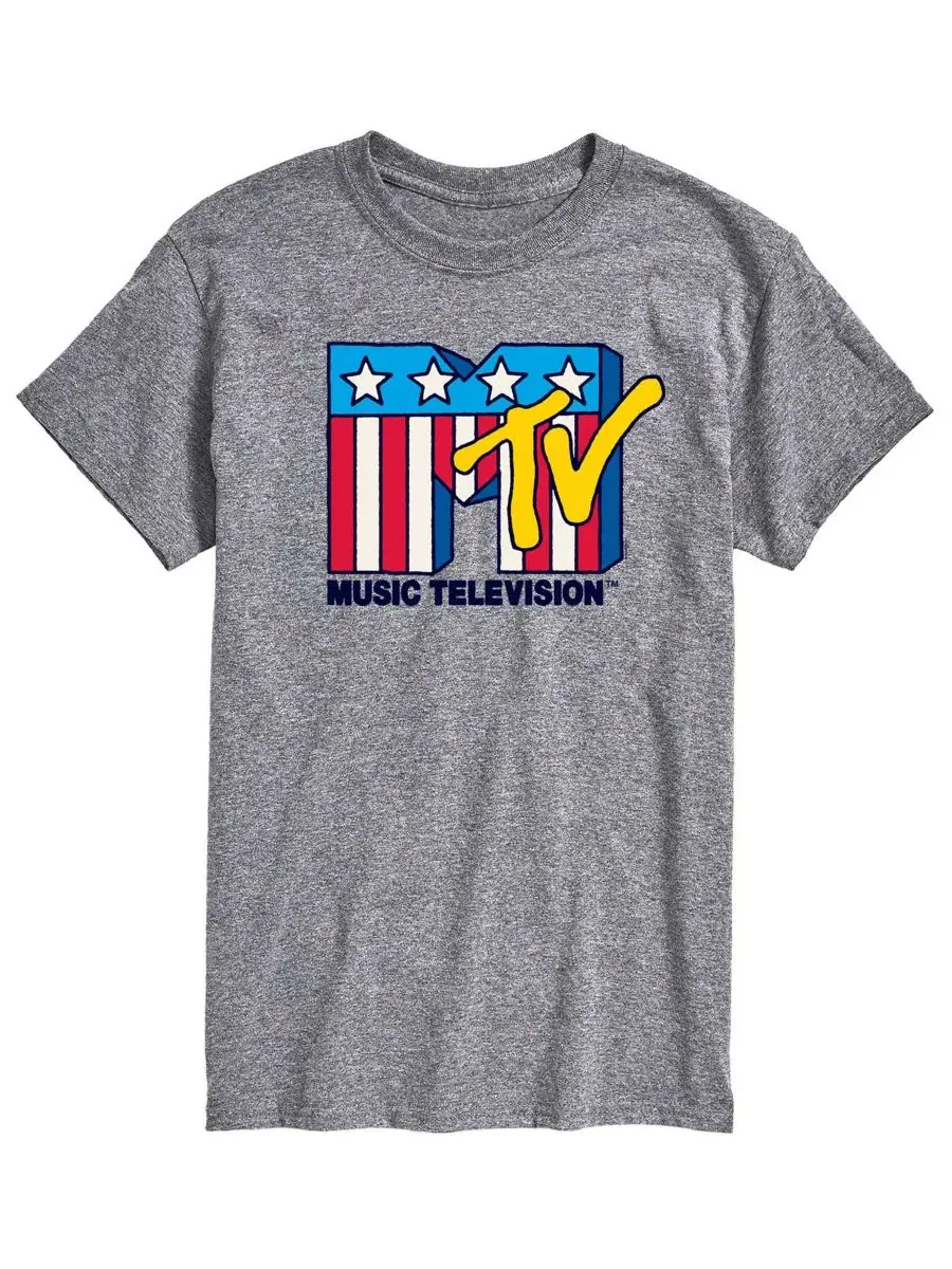 Футболка с коротким рукавом MTV USA Flag AIRWAVES — изображение 1 из 3, приглушенный