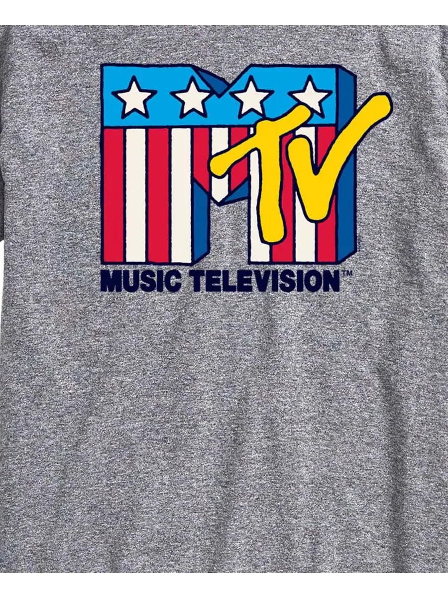 Футболка с коротким рукавом MTV USA Flag AIRWAVES — изображение 3 из 3, приглушенный