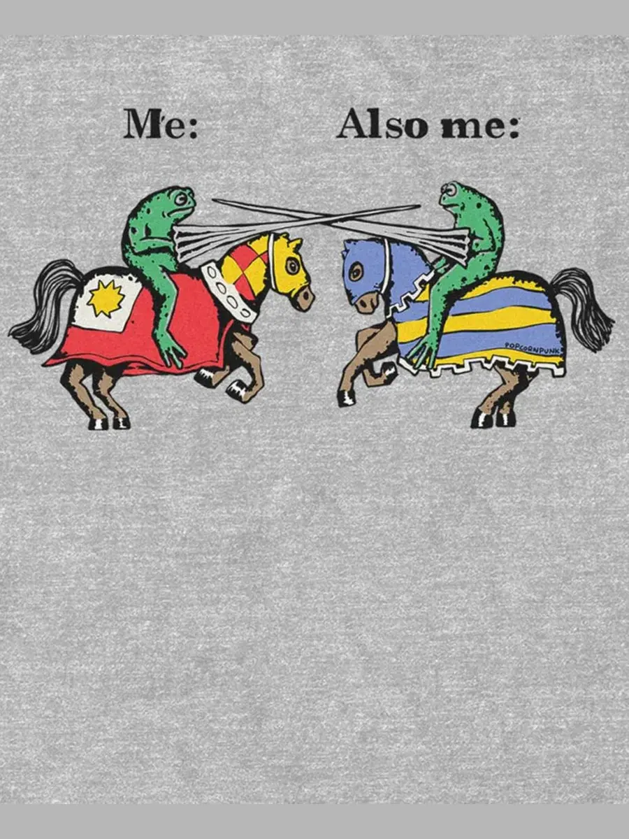 Футболка с коротким рукавом Jousting Frog Fifth Sun — изображение 3 из 3, серый