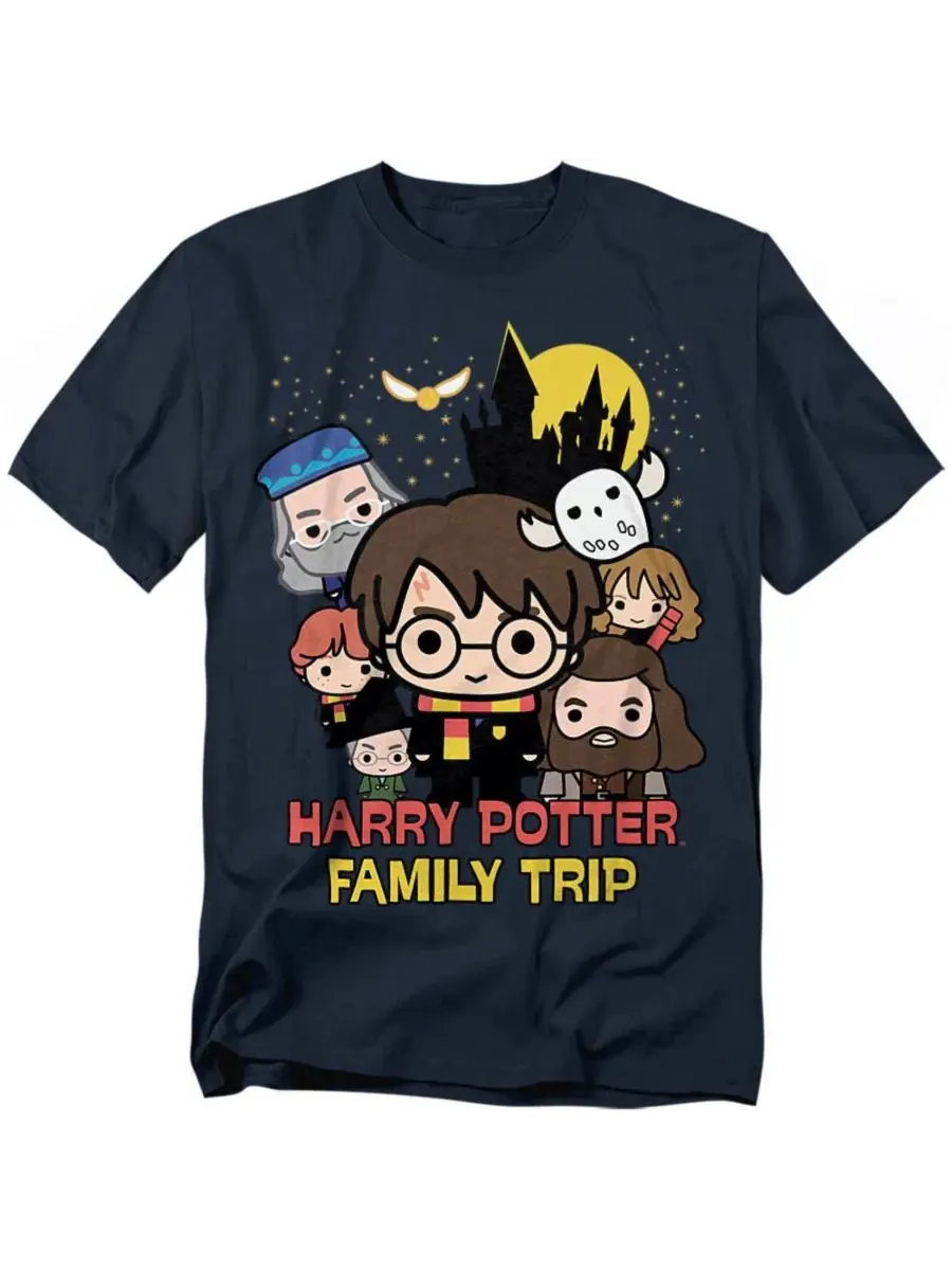 Футболка Family Trip Chibi Harry Potter — изображение 1 из 3, темно-синий
