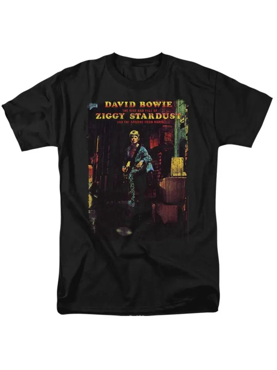 Футболка с принтом Ziggy Stardust Album David Bowie — изображение 1 из 3, черный