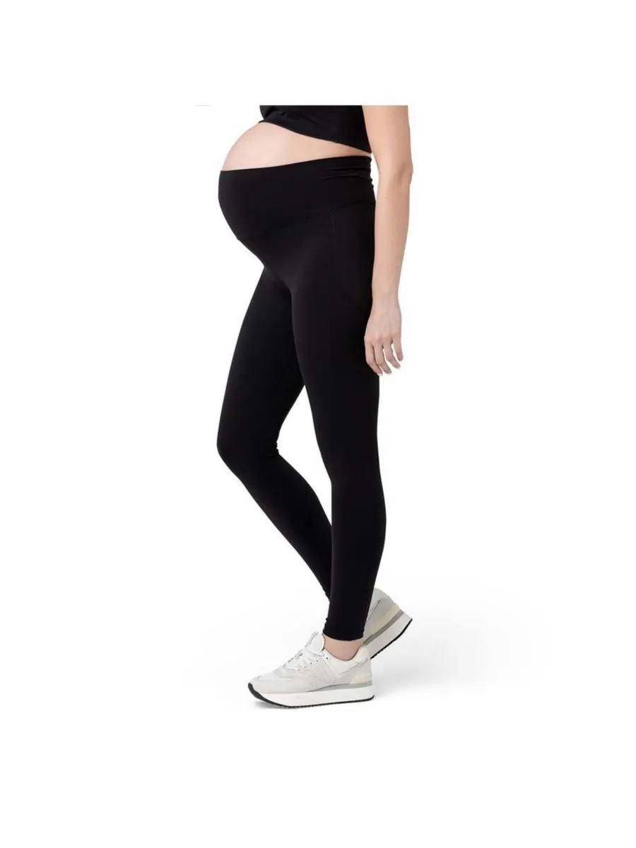 Леггинсы для беременных Ripe Tempo Active полной длины, черные Ripe Maternity — изображение 2 из 3, черный