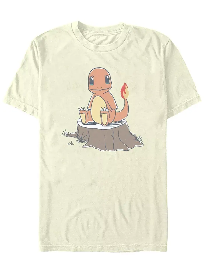 Футболка мужская Pokémon Charmander Daily Sketch с коротким рукавом Pokemon — изображение 1 из 3, прозрачный