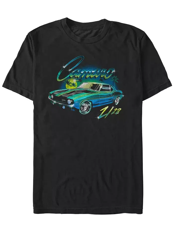 Мужская футболка с коротким рукавом Camaro Simple из мягкой ткани Fifth Sun — изображение 1 из 3, черный