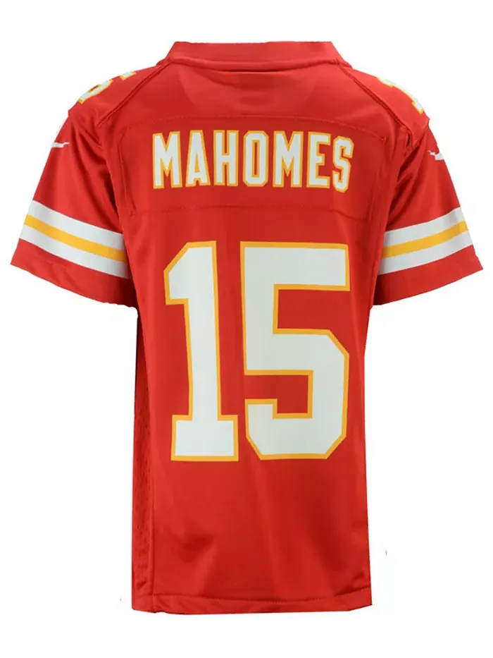 Игровая футболка Pat Mahomes Kansas City Chiefs, для старших мальчиков (8-20) Nike — изображение 1 из 4, красный