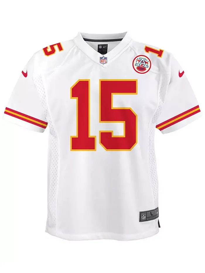 Игровая футболка Pat Mahomes Kansas City Chiefs, для старших мальчиков (8-20) Nike — изображение 4 из 4, красный