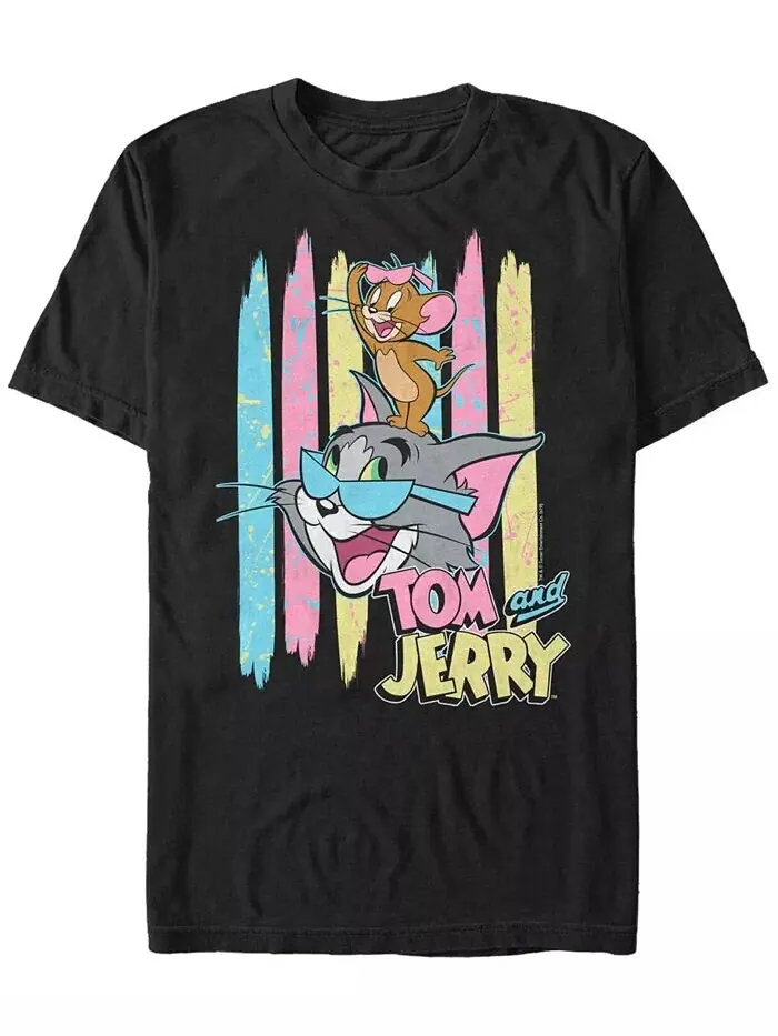 Мужская футболка с коротким рукавом Tom Jerry 90s Pastel Sunglasses Tj Fifth Sun — изображение 1 из 1, черный