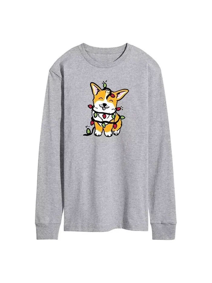 Футболка мужская Corgi Lights с длинным рукавом AIRWAVES — изображение 1 из 2, серый
