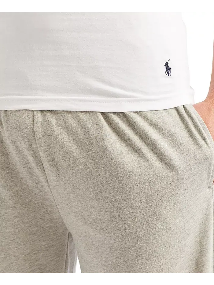 Мужские классические V-образные футболки из хлопка, 5 штук, Slim Fit Polo Ralph Lauren — изображение 3 из 5, белый