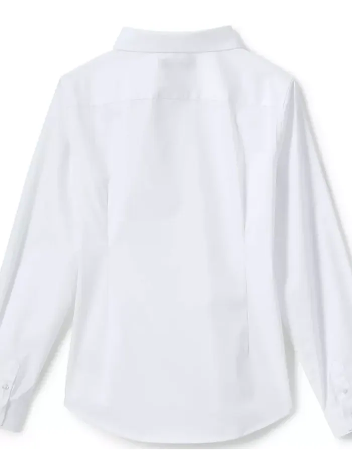Блузка с длинным рукавом Big Girls No Gape Stretch Lands' End — 2