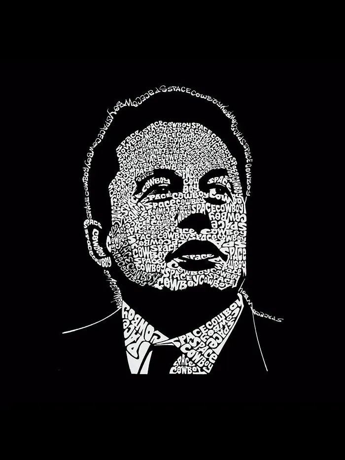 Мужская футболка премиум-класса Word Art Elon Musk LA Pop Art — изображение 3 из 3, черный