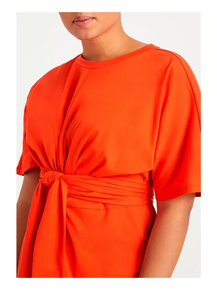 Платье с перекрещивающимся вырезом и расклешенными рукавами Plus Size ELOQUII — изображение 2 из 3