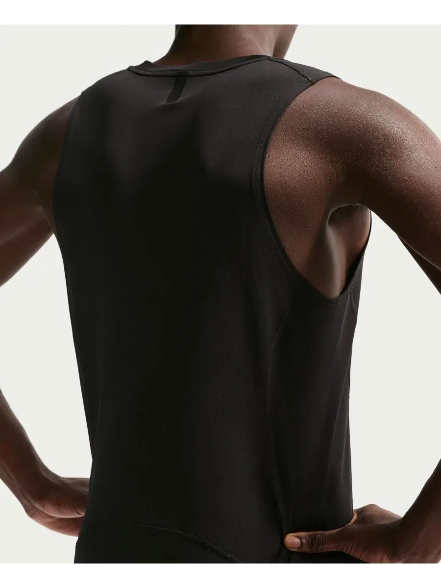 Тренировочная майка Pro Men's Dri-FIT Nike — изображение 4 из 5, черный/белый