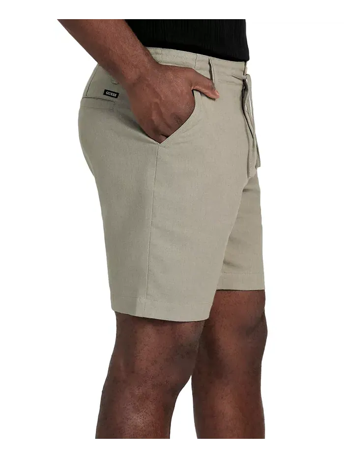 Мужские шорты Fletcher Relaxed-Fit Textured длиной 8 дюймов GUESS — изображение 3 из 5, мульти