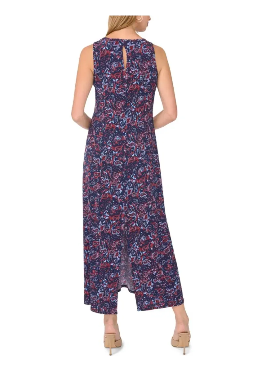Макси-платье с принтом пейсли и рукавом 3/4, модель Paisley Maxi 3/4-Sleeve Dress Vince Camuto — изображение 4 из 4