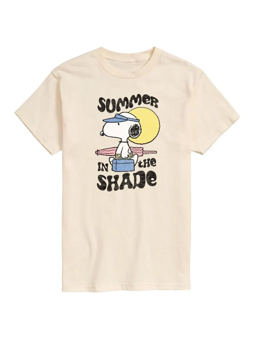 Футболка с принтом Peanuts Summer In The Shade AIRWAVES — изображение 1 из 3, бежевый