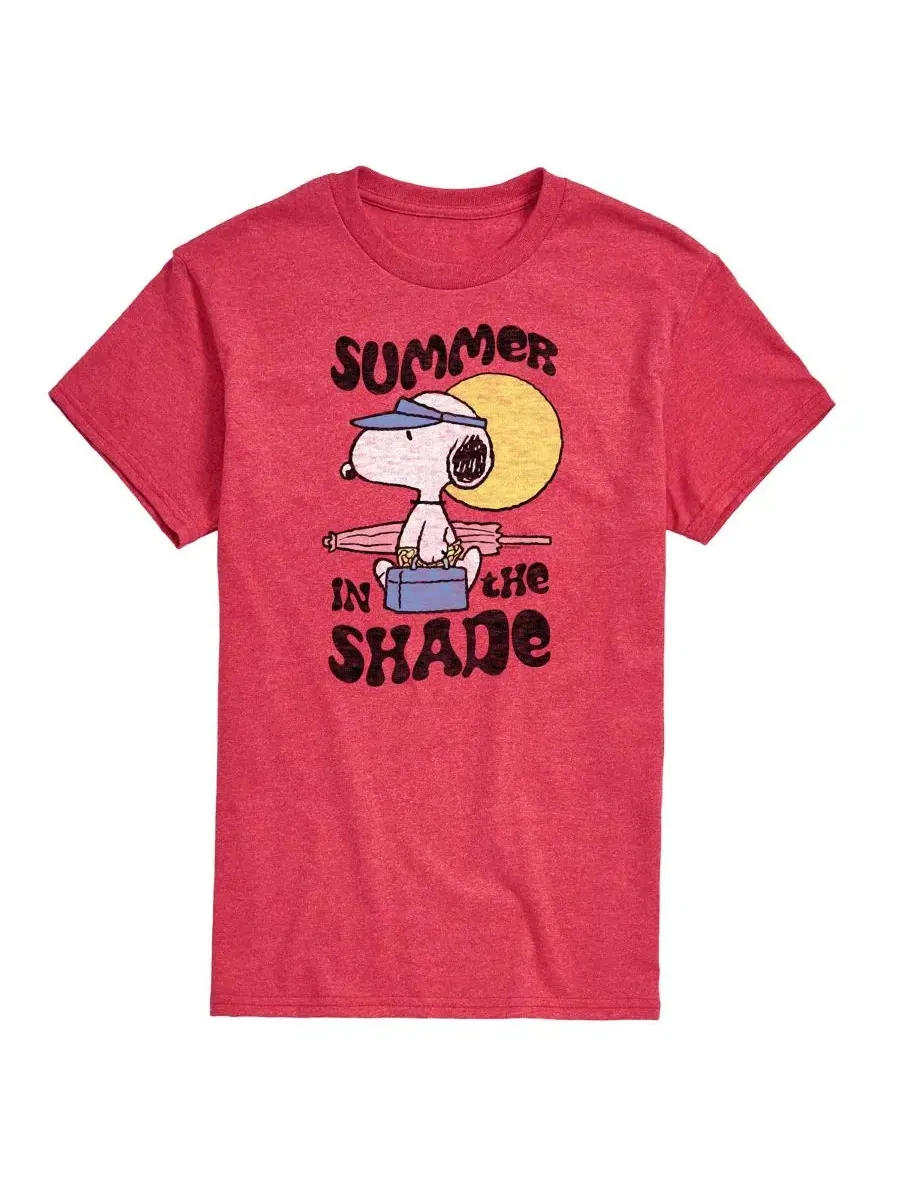 Футболка с коротким рукавом с принтом Peanuts Summer In The Shade AIRWAVES — изображение 1 из 3, красный