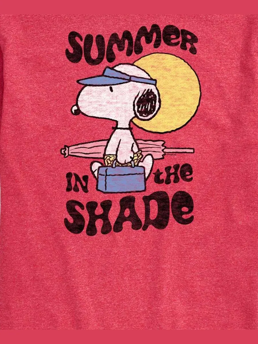 Футболка с коротким рукавом с принтом Peanuts Summer In The Shade AIRWAVES — изображение 3 из 3, красный