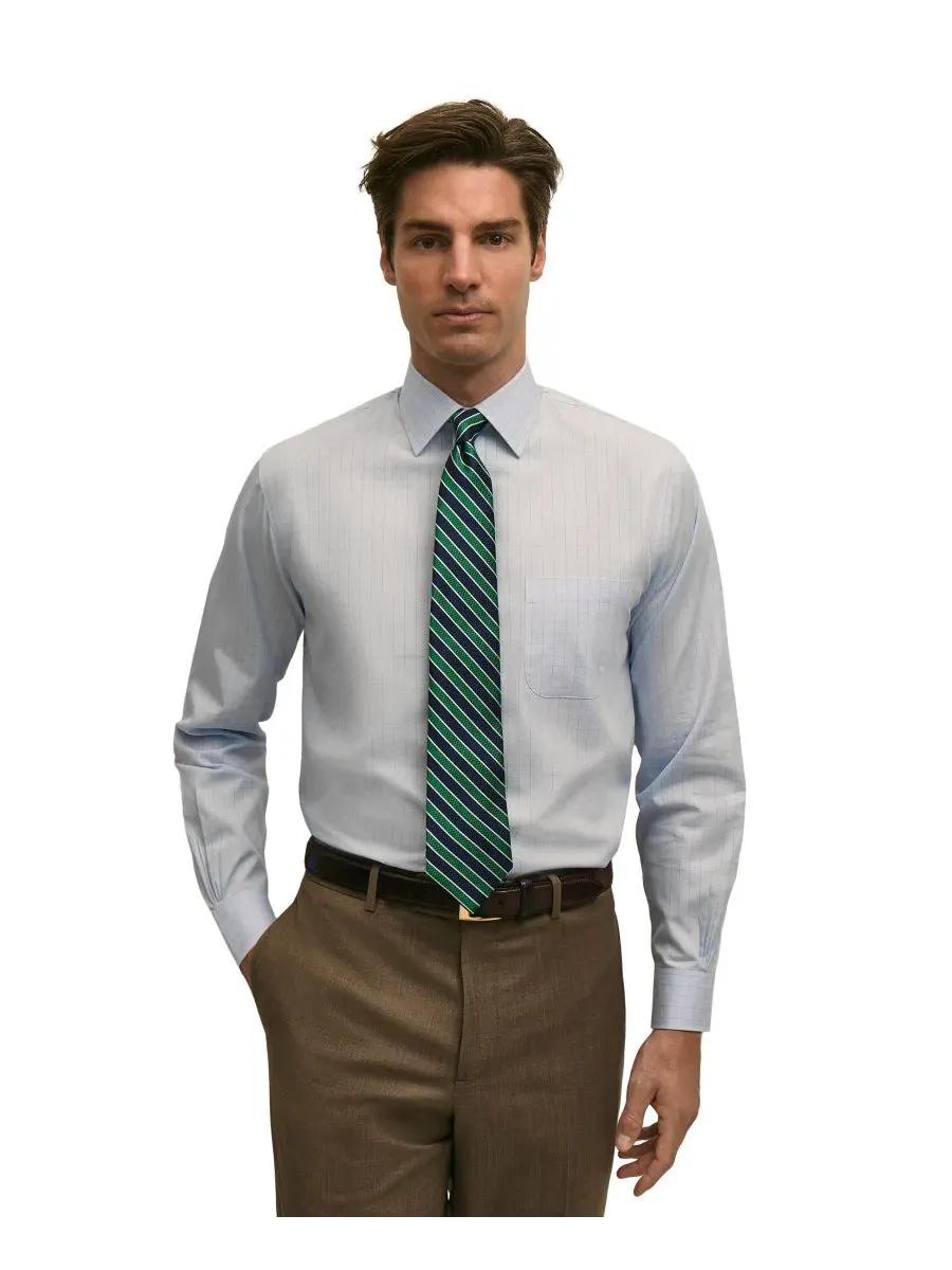 Рубашка с воротником кент и длинным рукавом B By Brooks Brothers — синий
