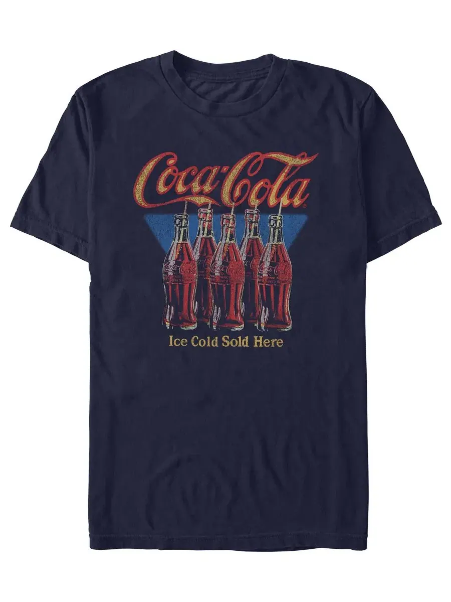 Футболка с принтом Coca-Cola Cola Pop Fifth Sun — изображение 1 из 3, темно-синий