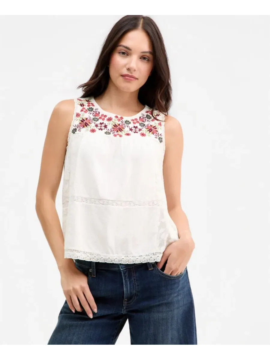 Топ без рукавов с вышивкой Lucky Brand