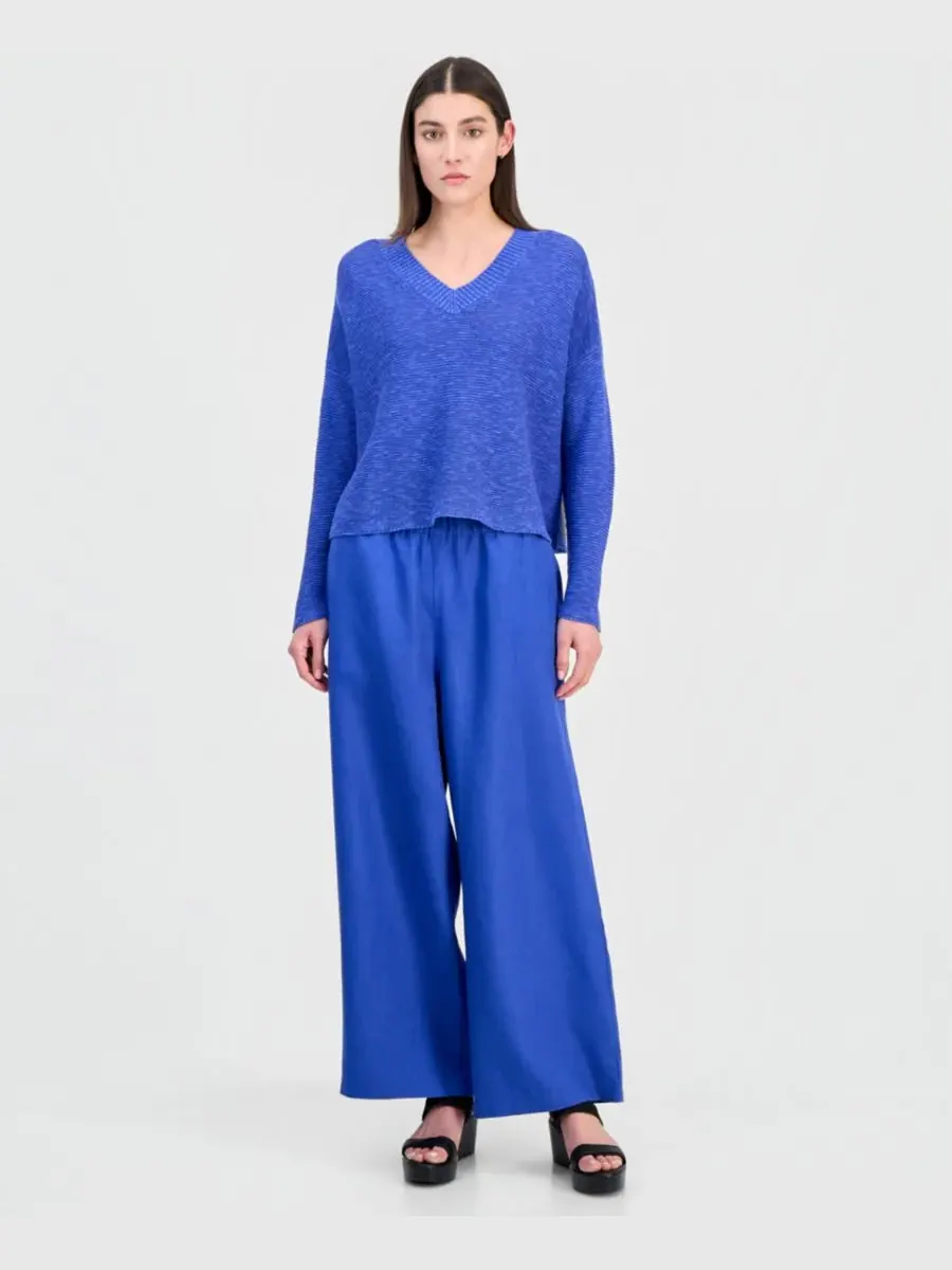 Женские брюки с широкими штанинами, стандартные и большие размеры Eileen Fisher — изображение 1 из 4, серебристый