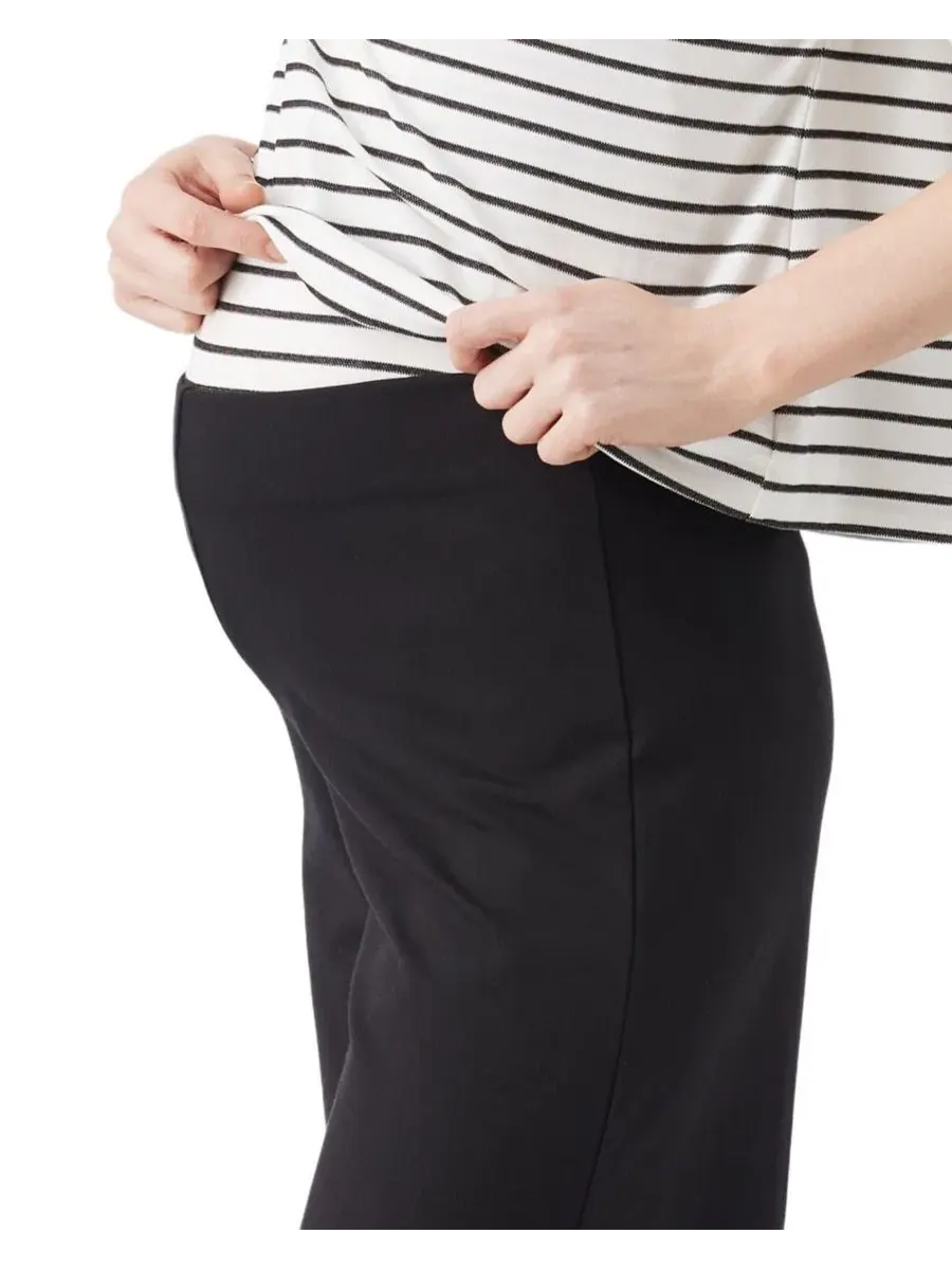 Брюки для беременных Ripe Isha с широкими штанинами Ripe Maternity — изображение 2 из 6, черный