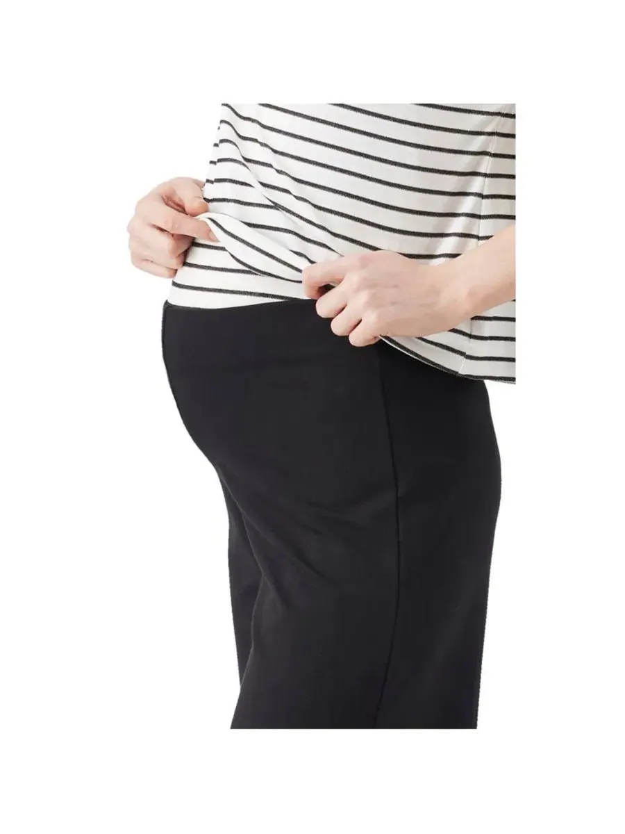 Брюки для беременных Ripe Isha с широкими штанинами Ripe Maternity — изображение 4 из 6, черный