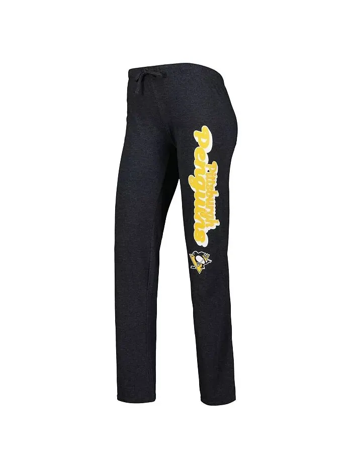 Женский комплект для сна из майки и брюк Pittsburgh Penguins Meter Muscle — изображение 2 из 4, золотистый