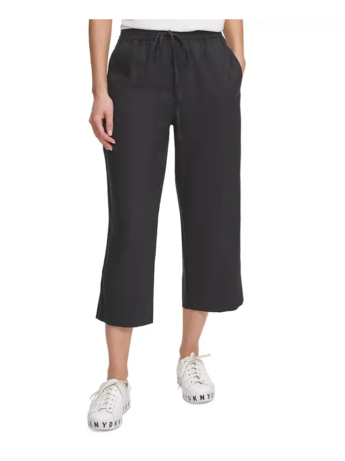 Широкие брюки на резинке DKNY
