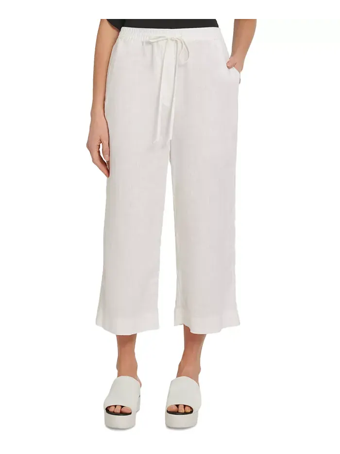 Широкие брюки на резинке DKNY