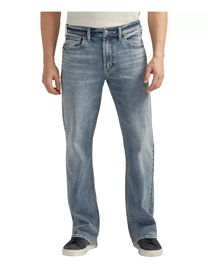 Мужские джинсы Zac Relaxed Fit Straight Leg Silver Jeans Co. — изображение 2 из 3, синий