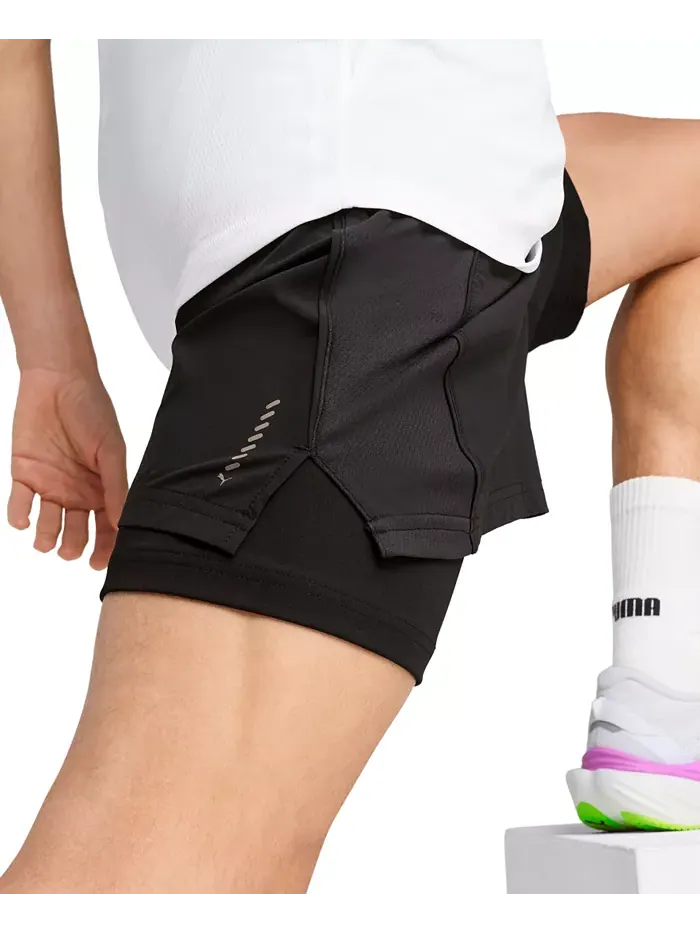 Мужские шорты Run Velocity с логотипом Puma — изображение 3 из 4, черный