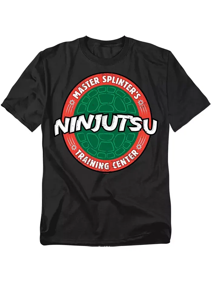 Мужская футболка Ninjutsu School Teenage Mutant Ninja Turtles Logovision — изображение 1 из 3, черный