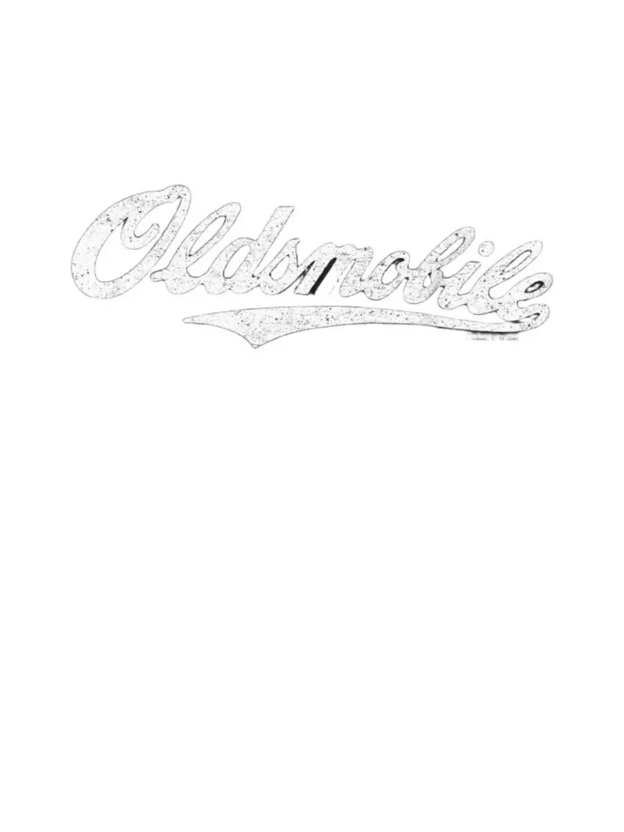 Футболка с длинным рукавом Oldsmobile Cursive Logo Logovision — изображение 2 из 3, черный
