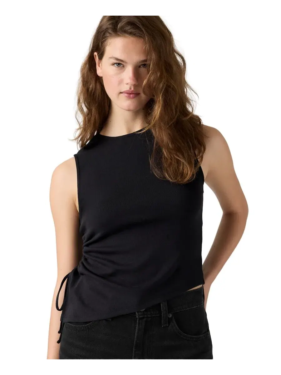 Топ с асимметричным низом и регулируемой завязкой Levi's, Anthracite Night — изображение 4 из 5