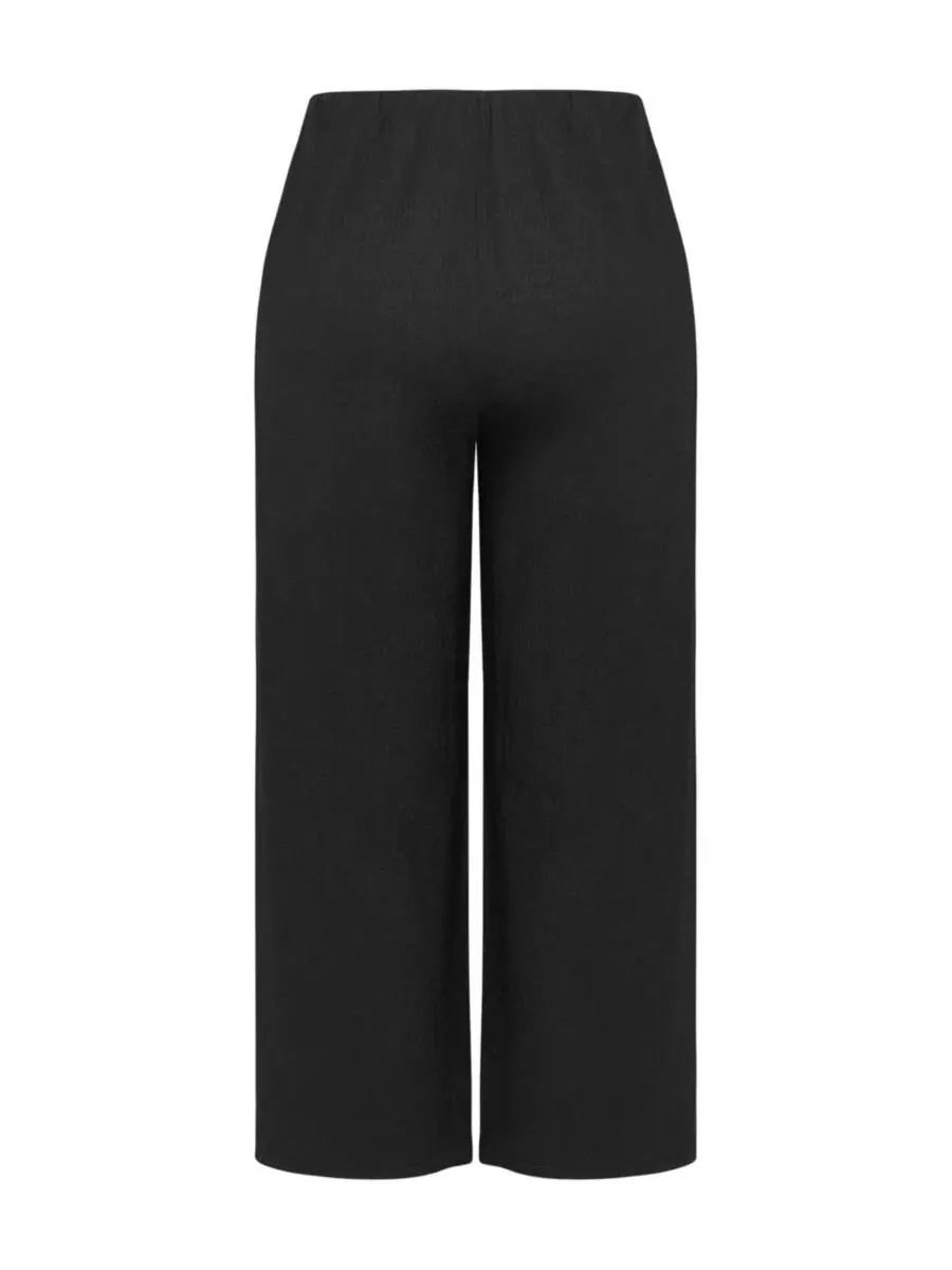 Брюки широкие с высокой посадкой Brianna Wide Leg CITY CHIC — изображение 5 из 5, черный