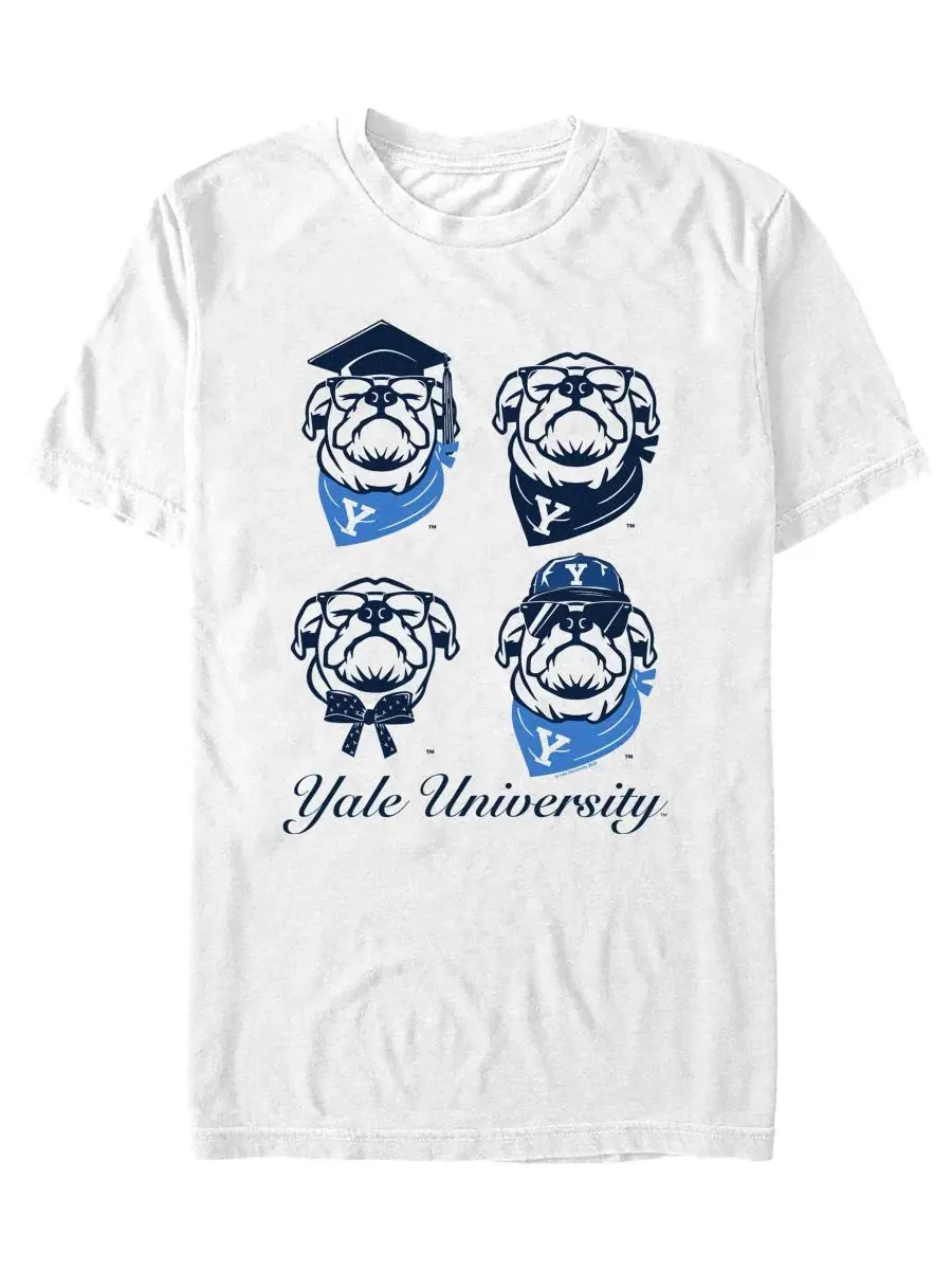 Футболка с принтом Yale Bulldogs Pop Art Fifth Sun — изображение 1 из 3, белый