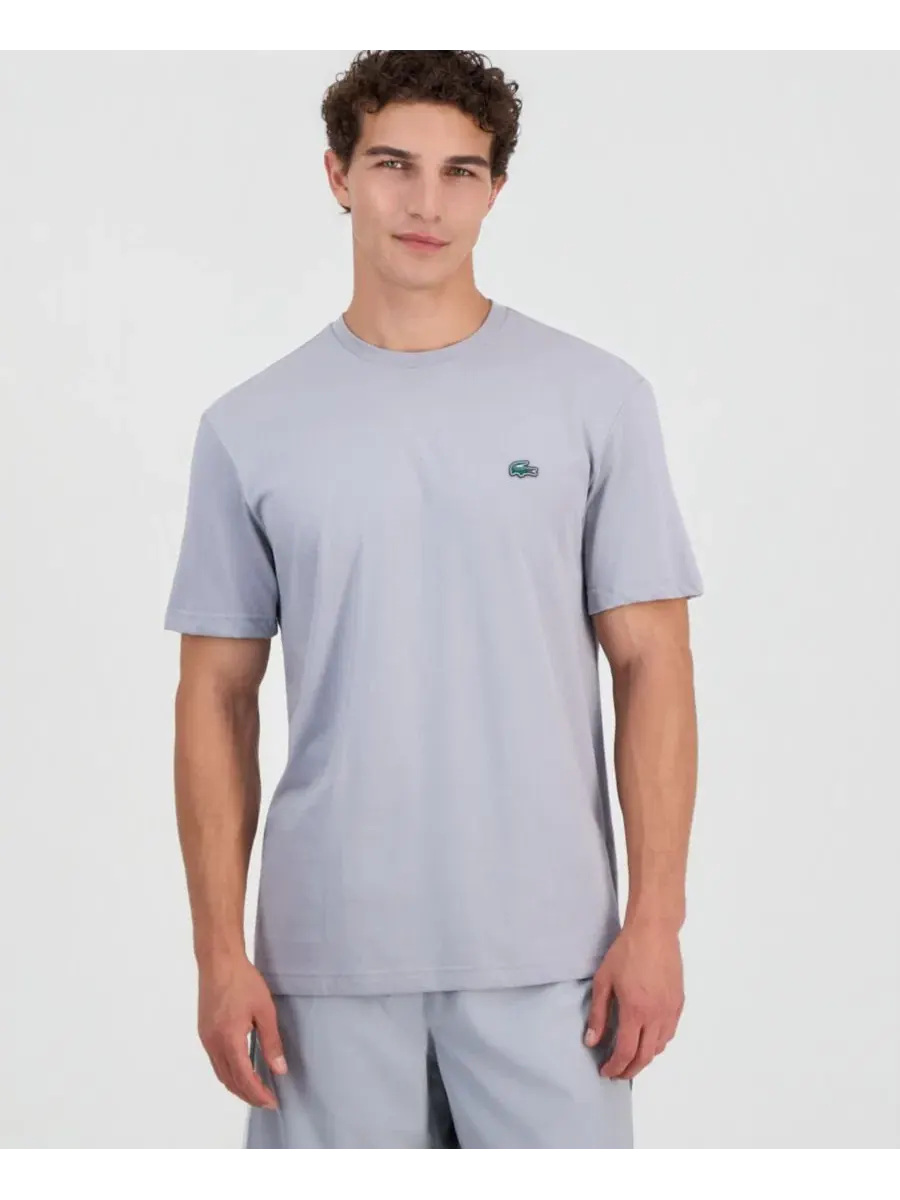 Футболка с коротким рукавом и принтом Lacoste — изображение 2 из 3, серый