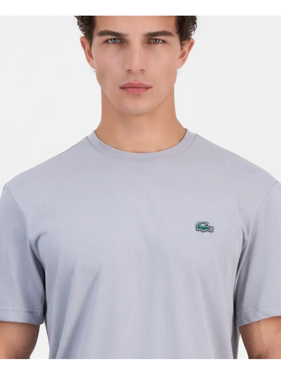 Футболка с коротким рукавом и принтом Lacoste — изображение 3 из 3, серый