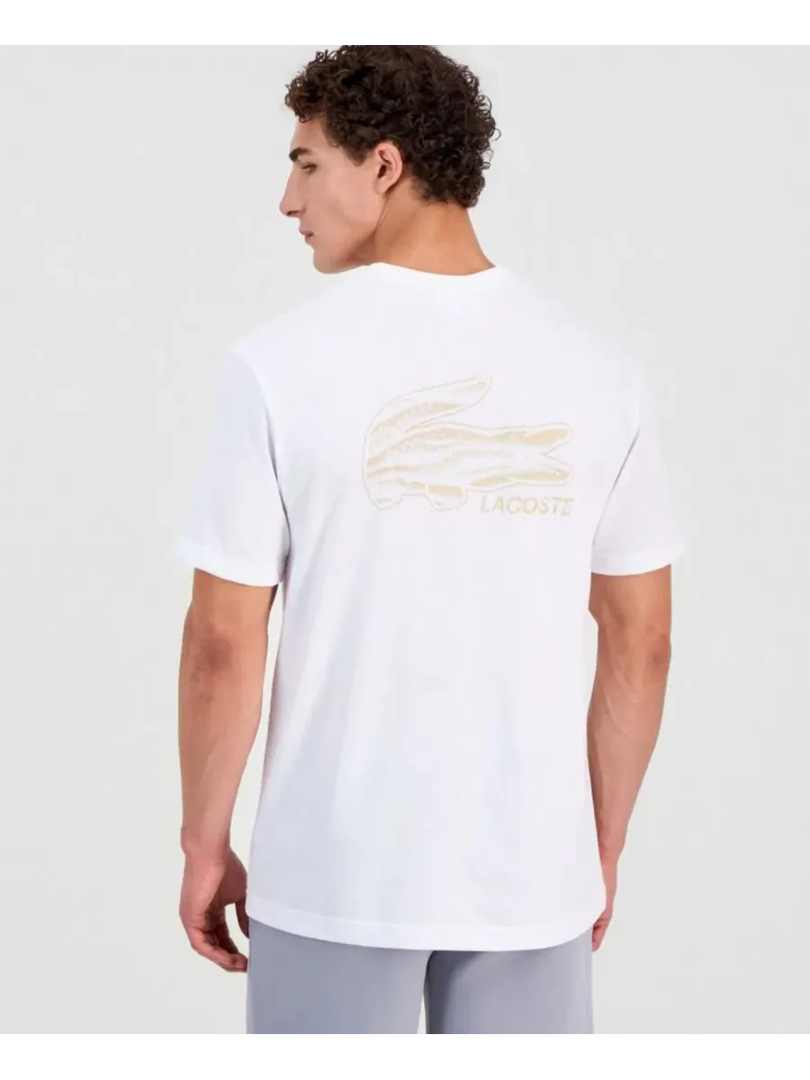Футболка с коротким рукавом и принтом Lacoste