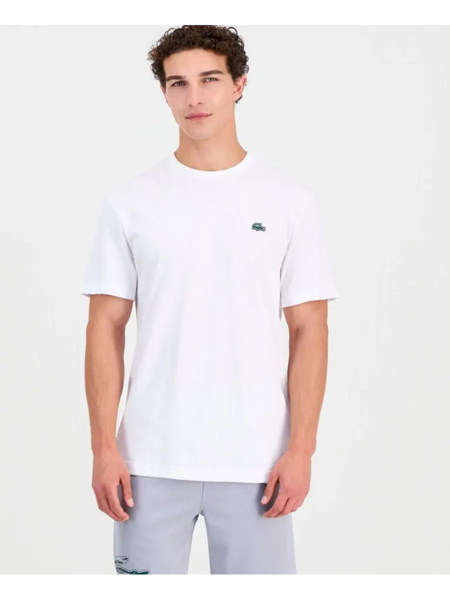 Футболка с коротким рукавом и принтом Lacoste — изображение 3 из 3, белый