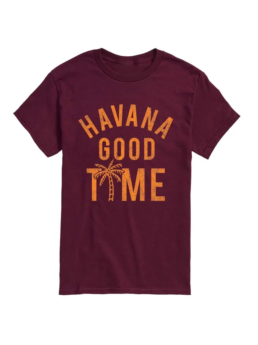 Футболка с принтом Havana Good Time AIRWAVES — изображение 1 из 3, коричневый