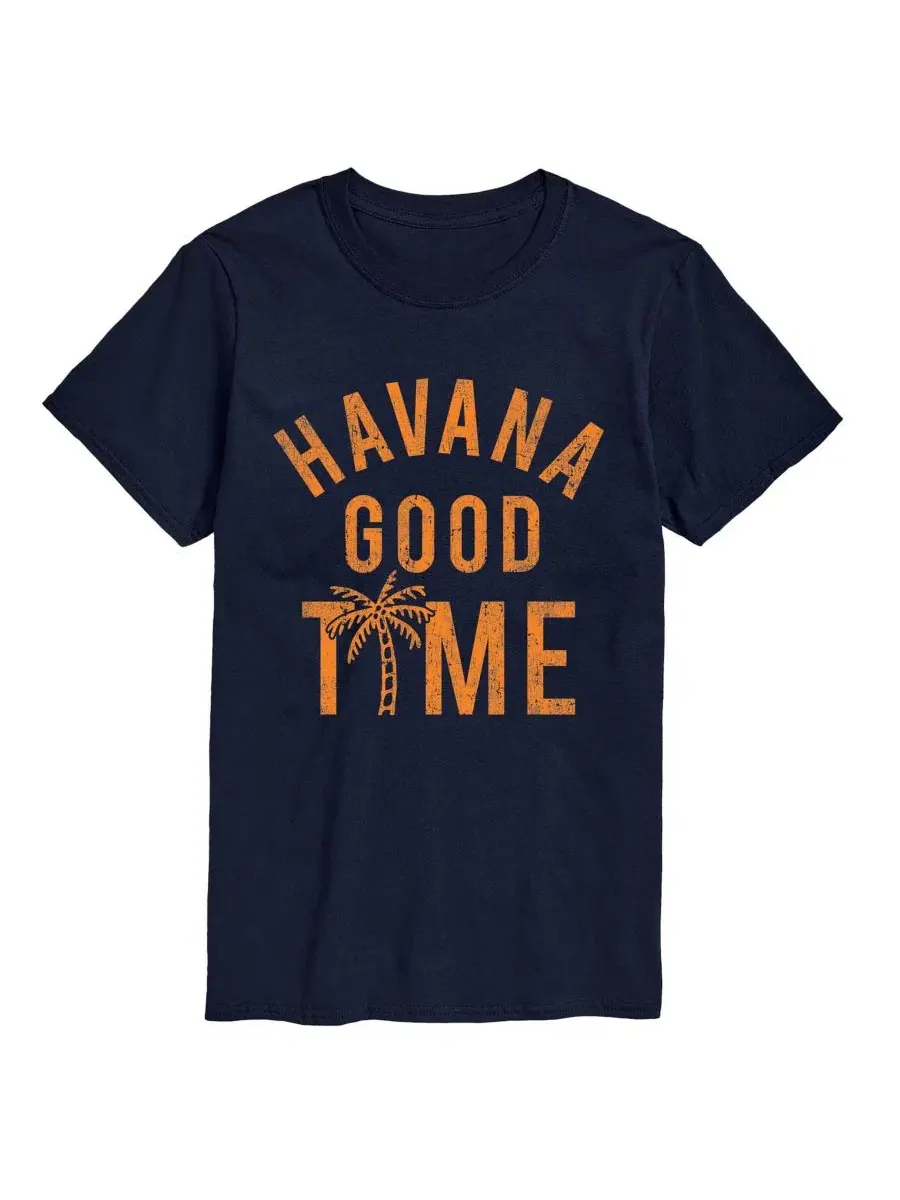 Футболка с графическим принтом Instant Message Havana Good Time AIRWAVES — изображение 1 из 3, темно-синий