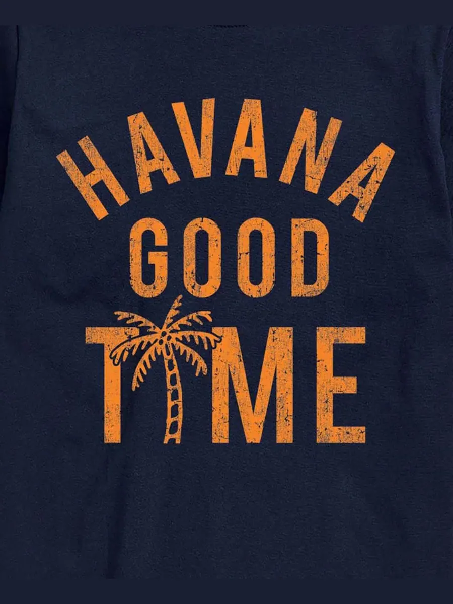 Футболка с графическим принтом Instant Message Havana Good Time AIRWAVES — изображение 3 из 3, темно-синий