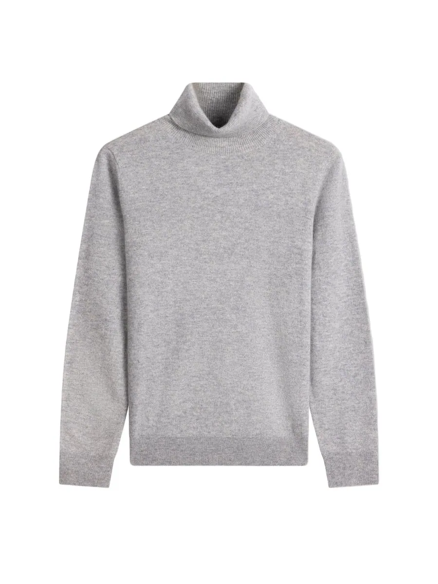 Женский классический кашемировый свитер с высоким воротником Gobi Cashmere — изображение 3 из 6, нет цвета