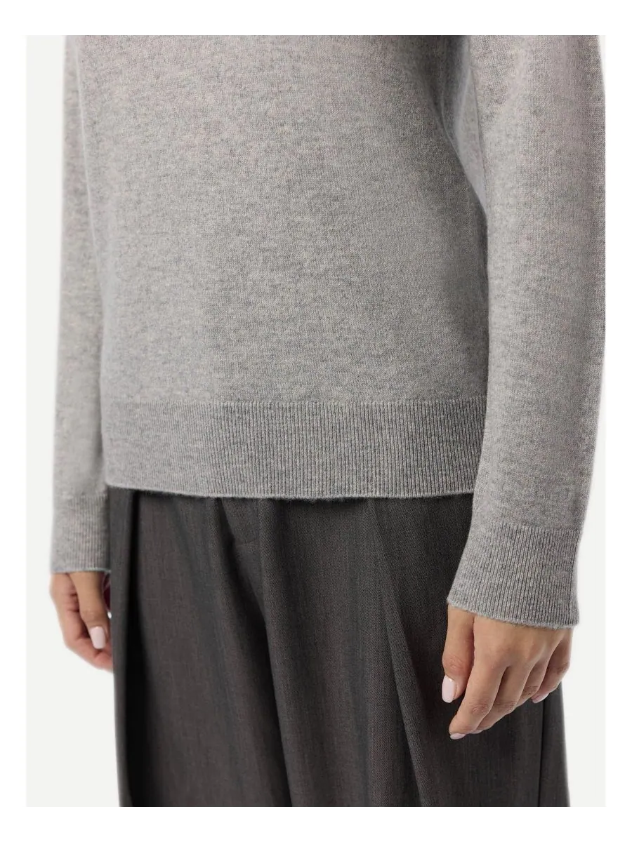 Женский классический кашемировый свитер с высоким воротником Gobi Cashmere — изображение 5 из 6, нет цвета