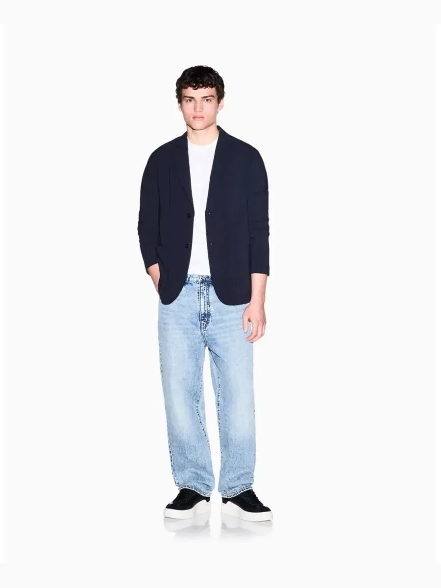 Футболка с коротким рукавом и логотипом IBIZA X Club A|X Armani Exchange — изображение 2 из 5, белый