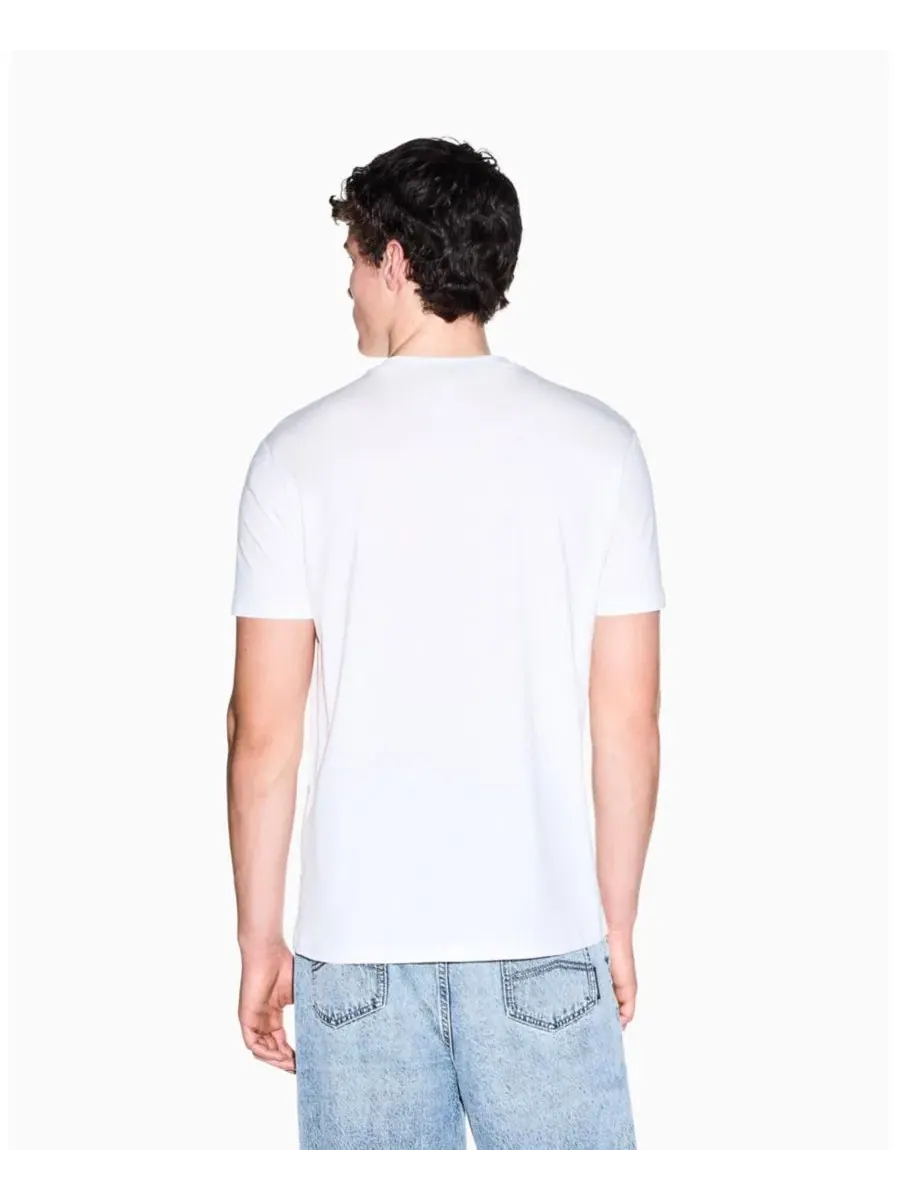 Футболка с коротким рукавом и логотипом IBIZA X Club A|X Armani Exchange — изображение 4 из 5, белый