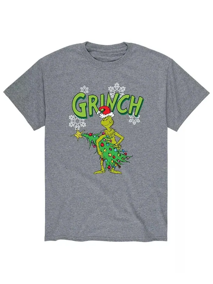 Мужская футболка Dr. Seuss The Grinch AIRWAVES — изображение 1 из 2, серый
